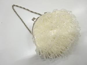 ビーズ　ハンドバッグ